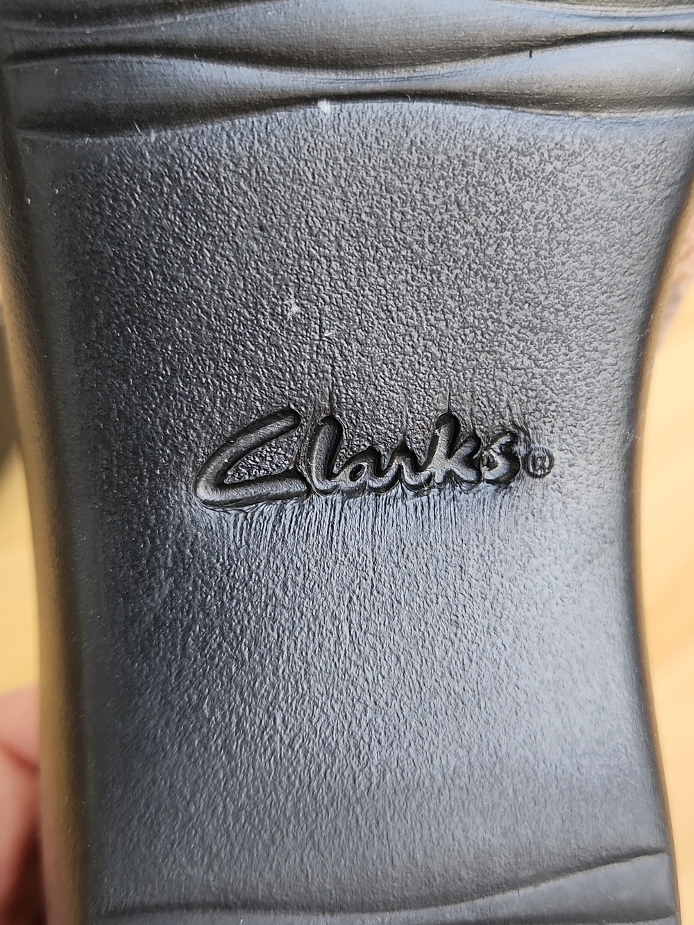 Clarks Collection Delana Fenela Sandals Snakeskin Tan Leather Straps Wedge Sz 11 - Picture 14 of 17